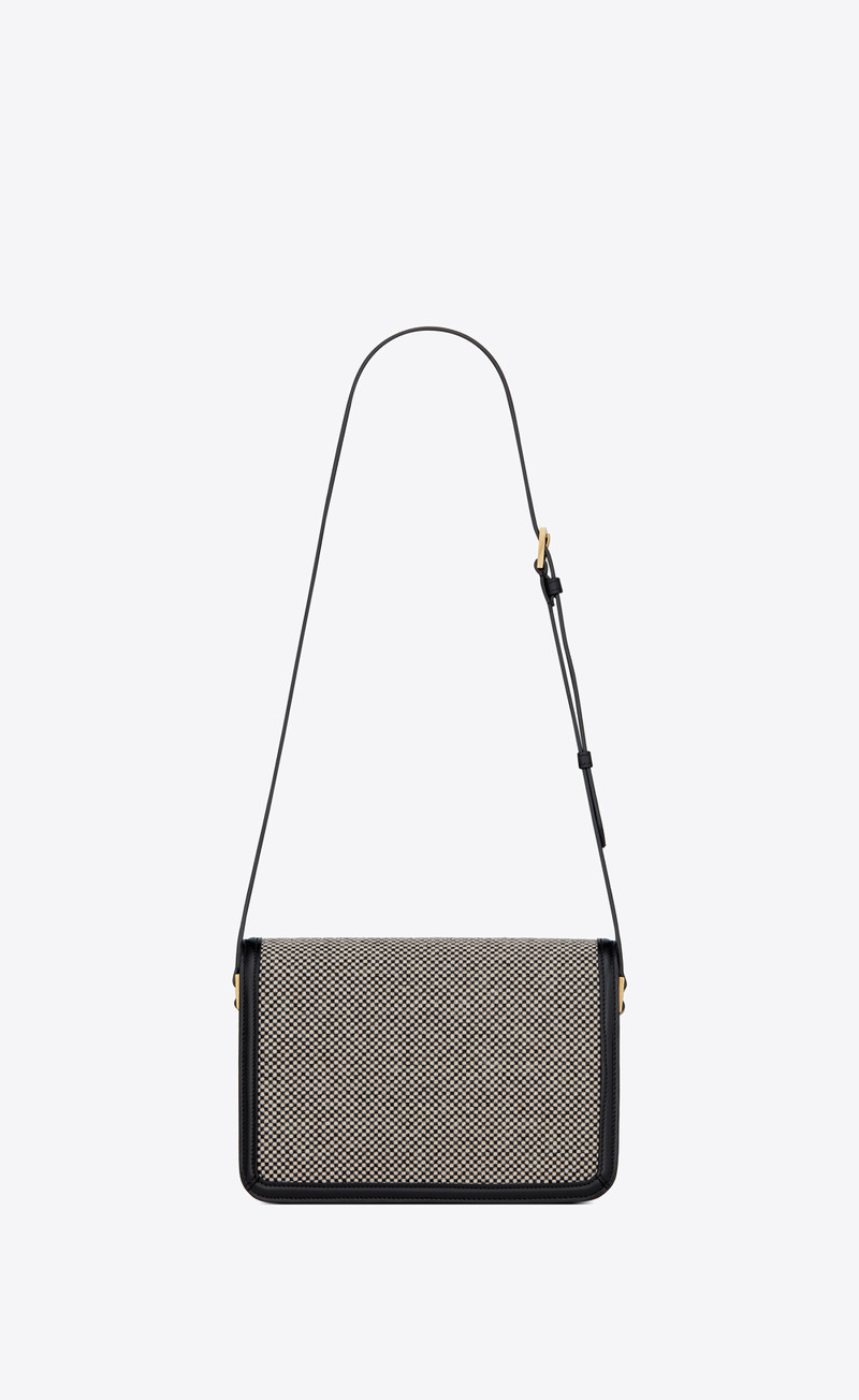 solferino 중간 satchel 에 braided tweed 3
