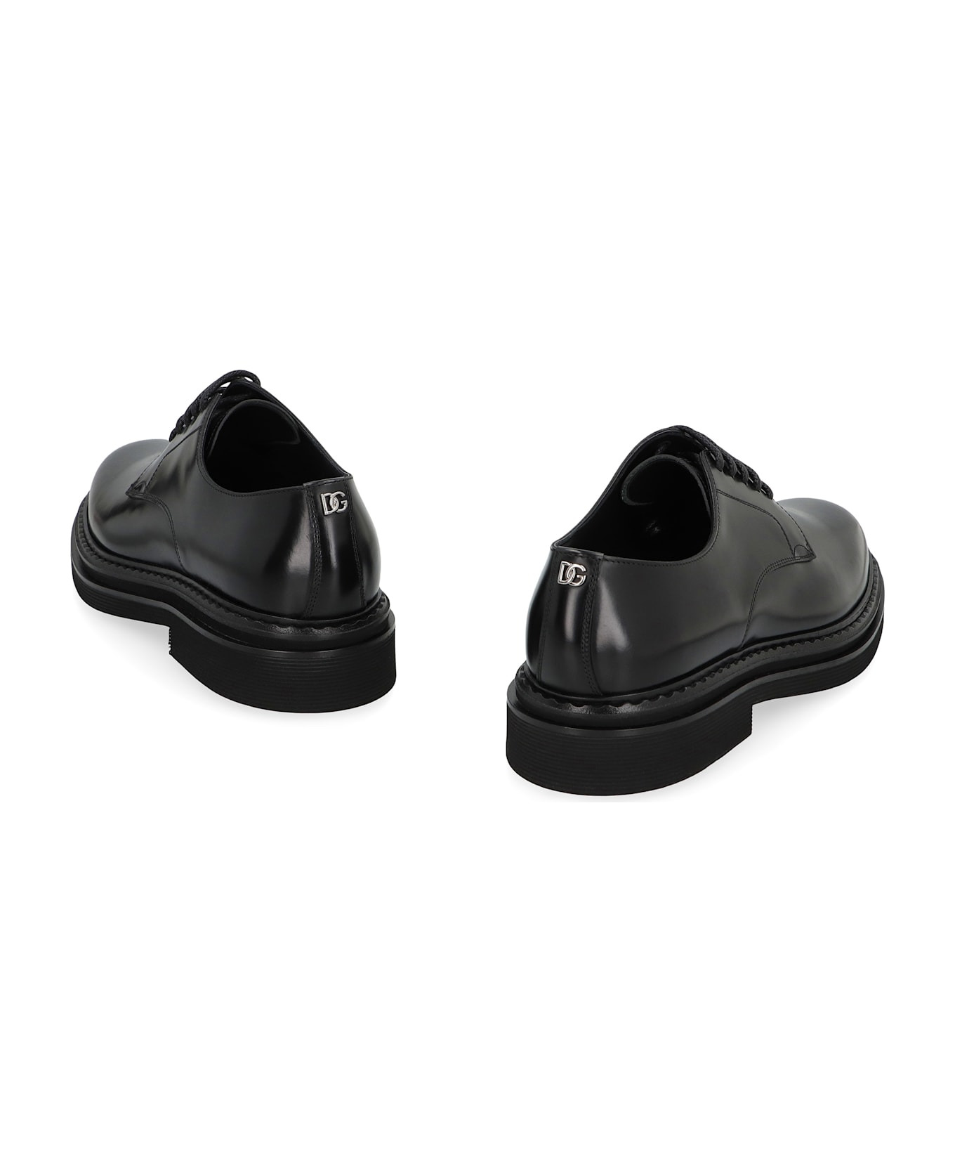 Leather Lace-up Derby Shoes - 4