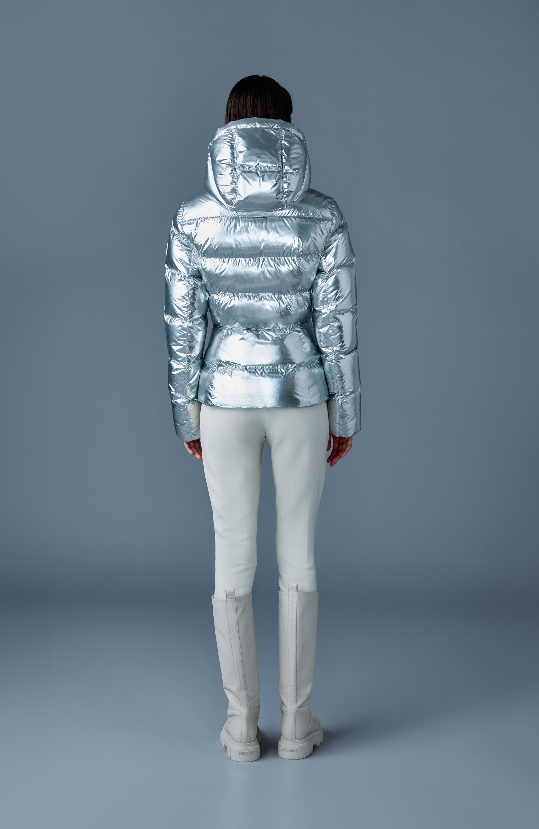MADALYN-M Metallic laminate down jacket - 4