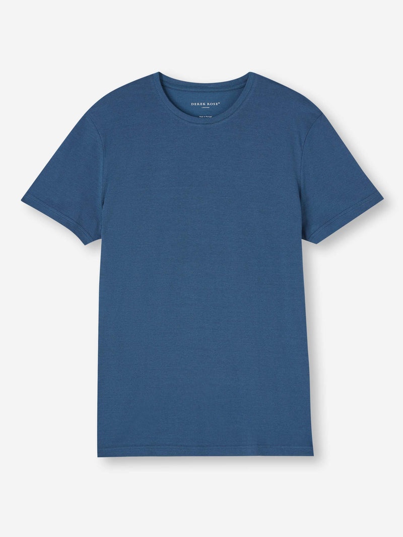 Men's T-Shirt Ramsay Pique Cotton Tencel Denim - 1