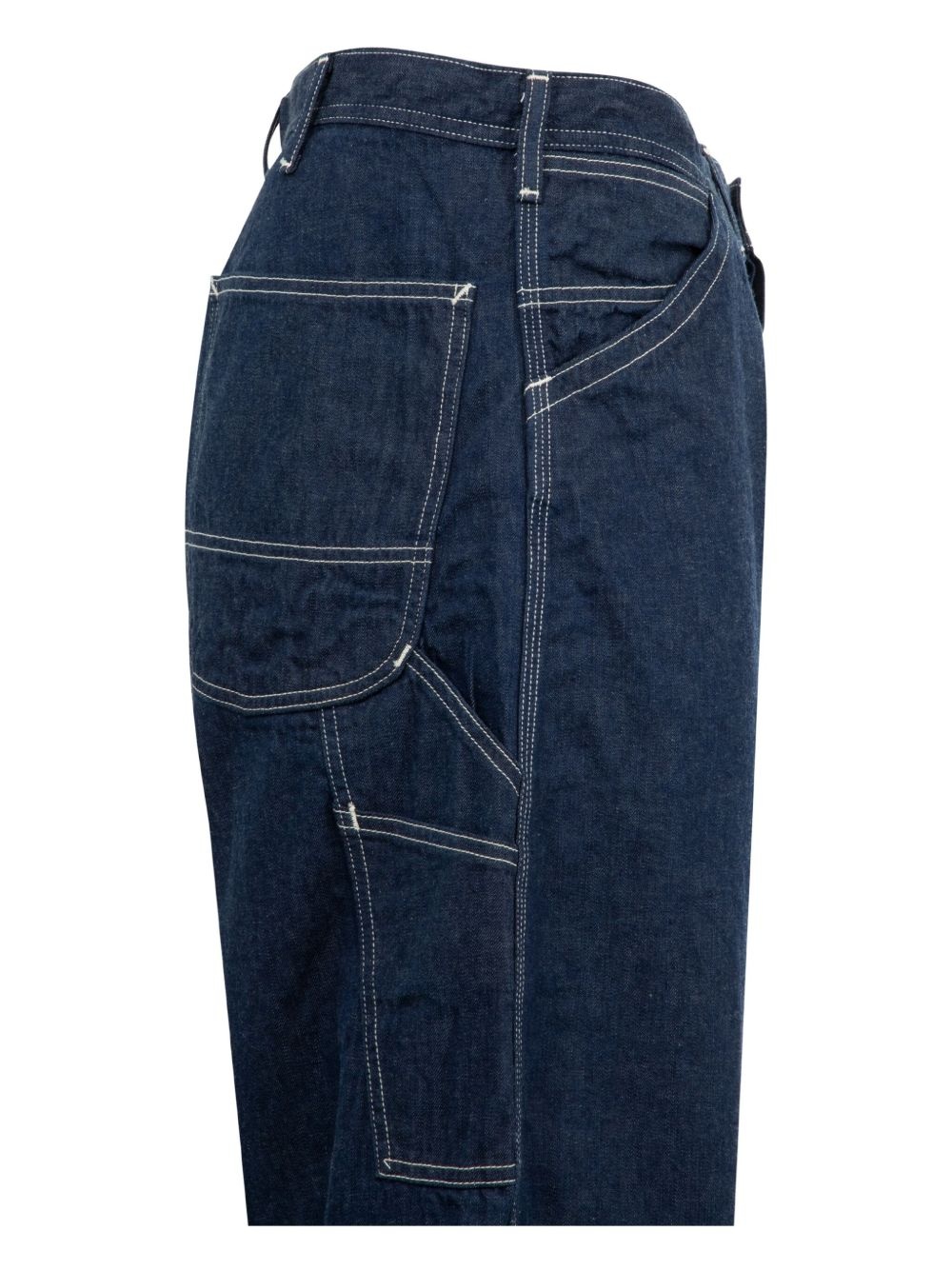 contrast-stitching jeans - 3