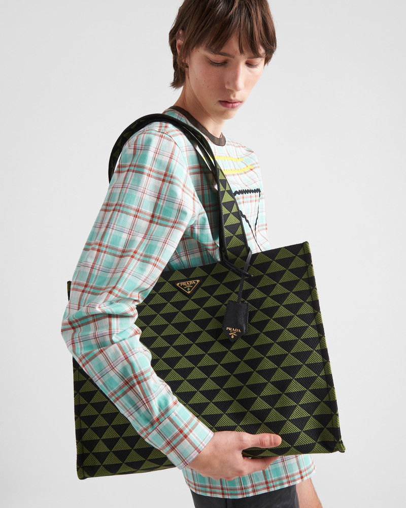 Prada Symbole bag in embroidered fabric 8