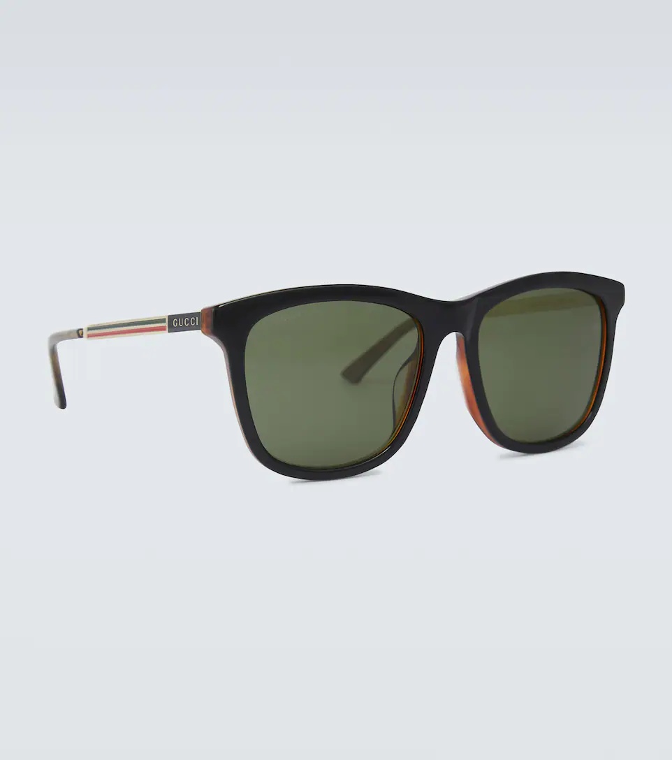 Square-frame acetate sunglasses - 4