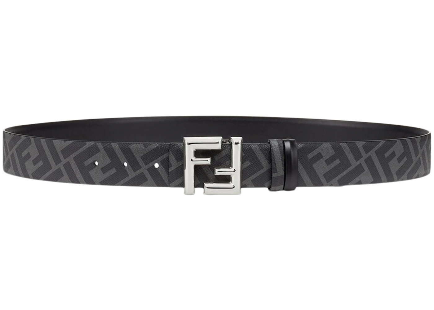 Fendi by Marc Jacobs FF Belt Black Leather Reversible Belt Black - 2