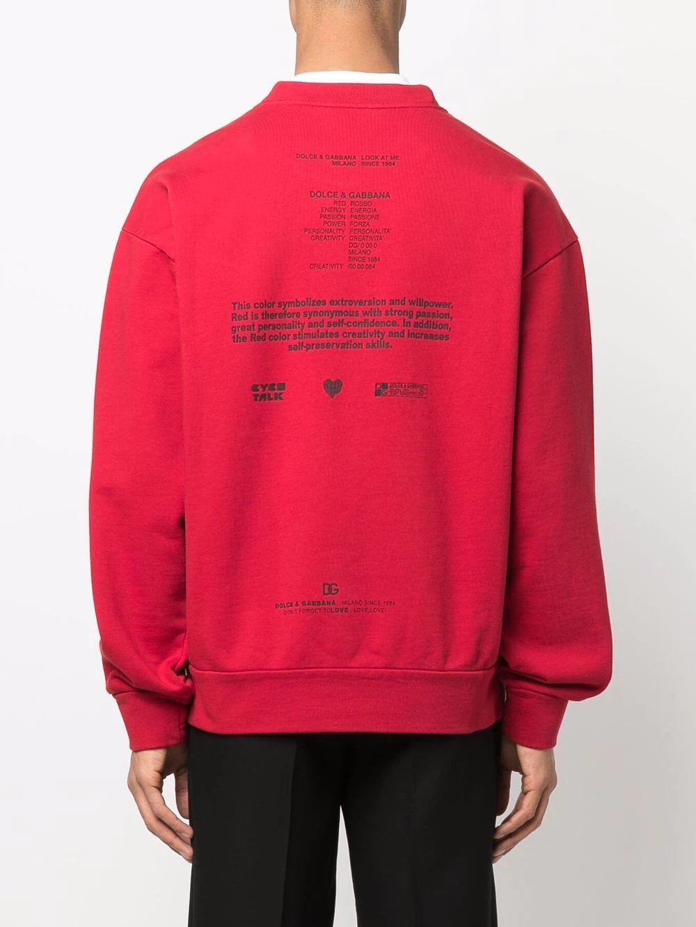 graphic-print crew-neck sweatshirt - 4