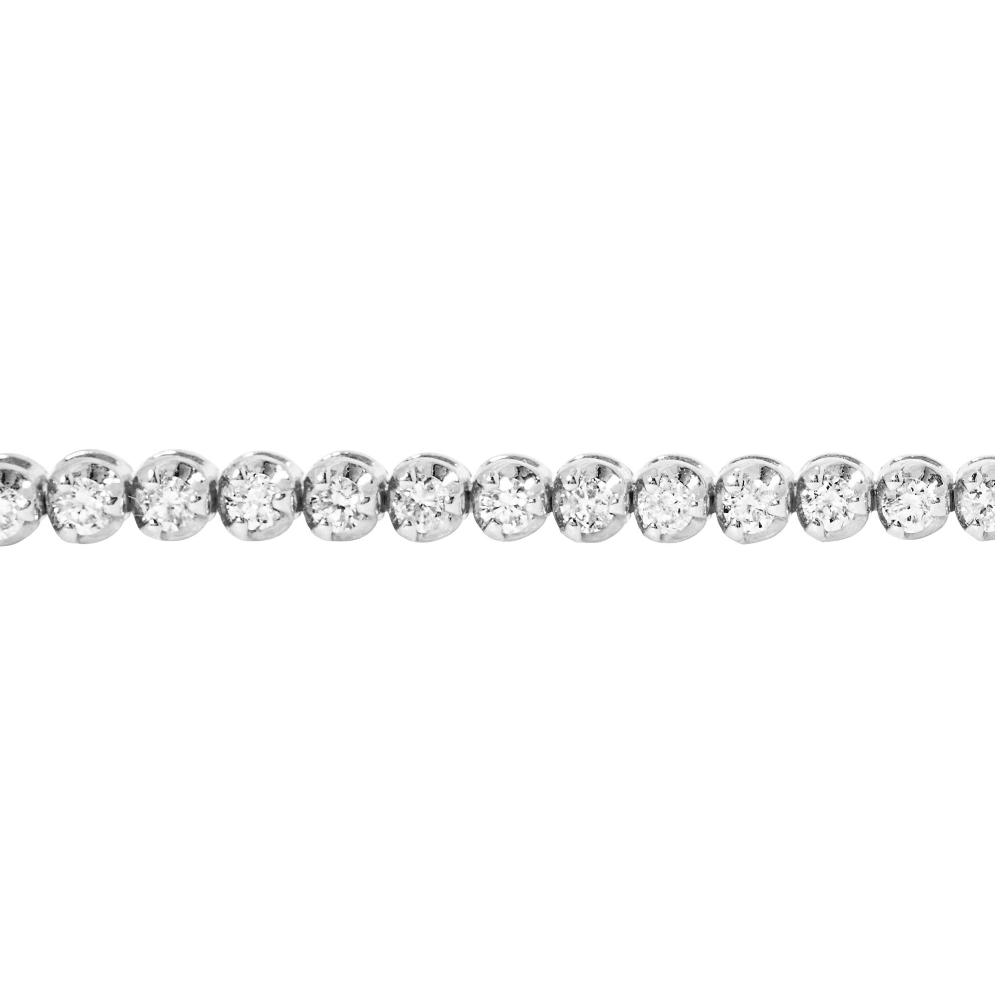 White Gold Noble Diamond Tennis Bracelet - 3