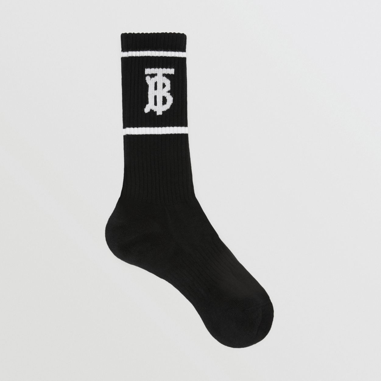 Monogram Motif Intarsia Cotton Blend Socks - 1