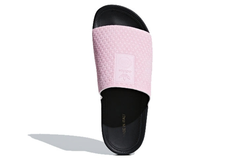 adidas (WMNS) adidas originals Adilette Luxe 'Pink Black' DA9016 outlook