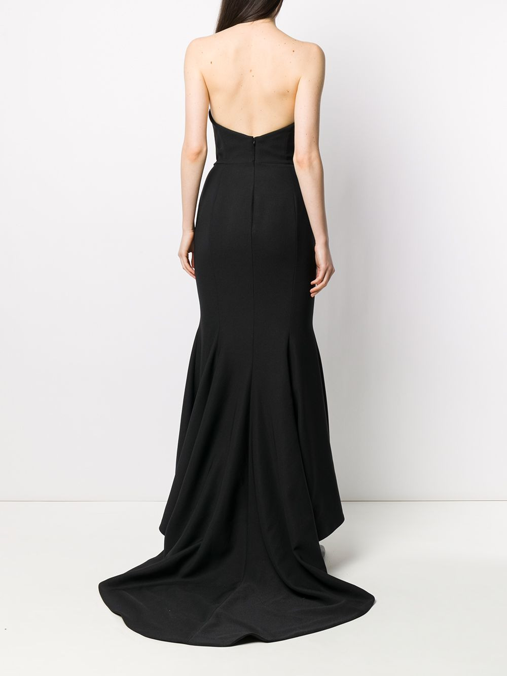 strapless design gown - 4