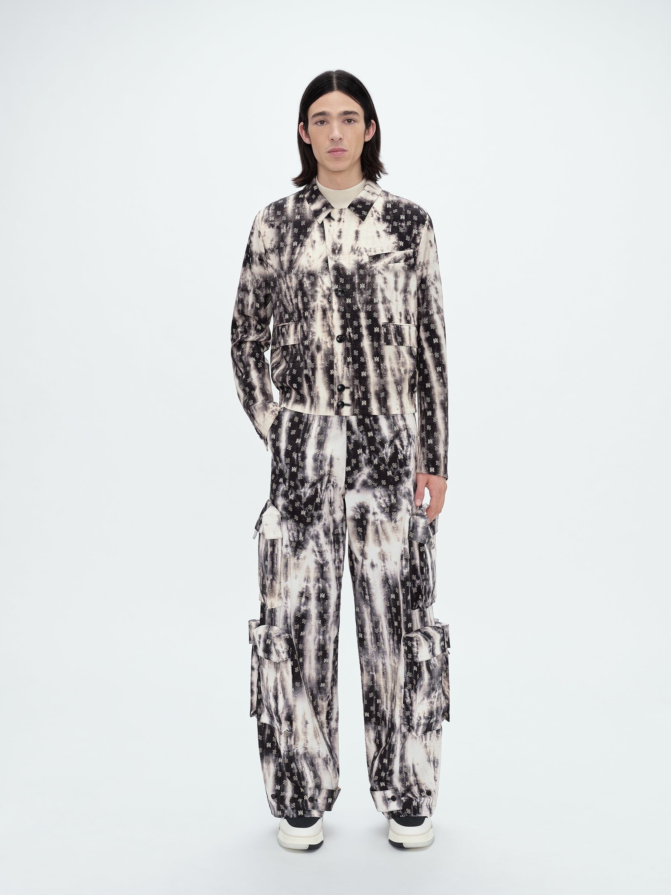 BLEACHED MA PAISLEY UTIL PANT - 3