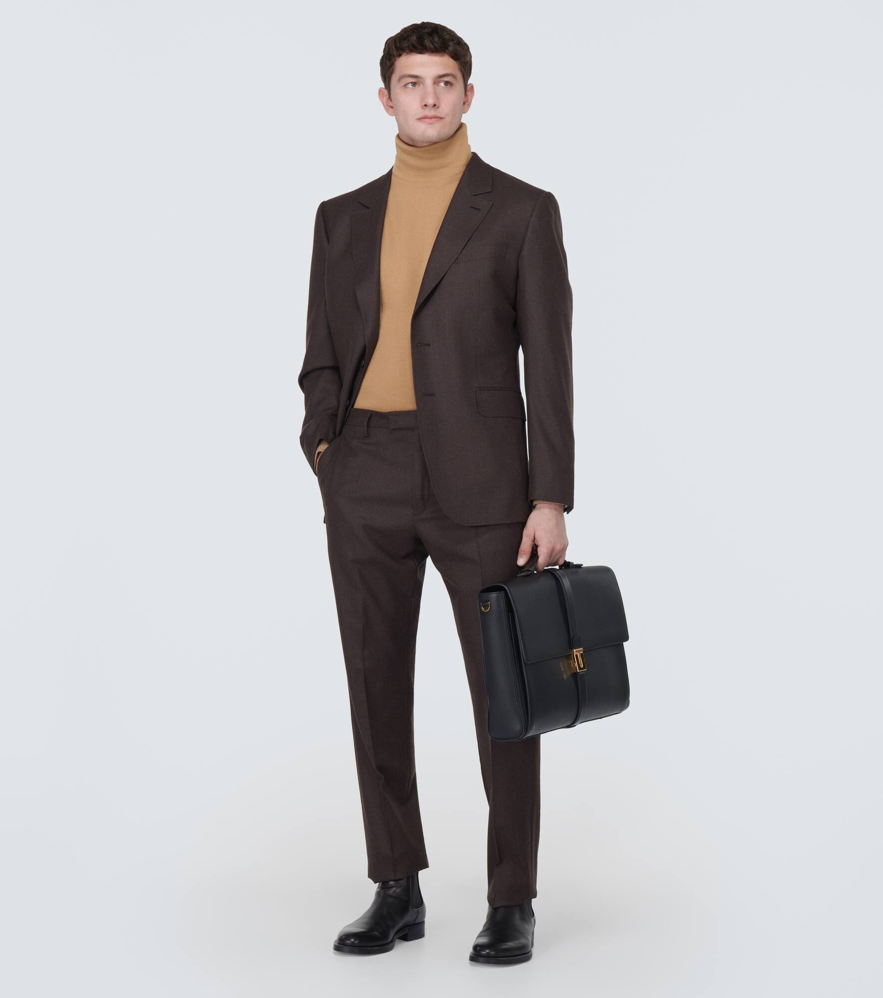 Wool turtleneck sweater - 2