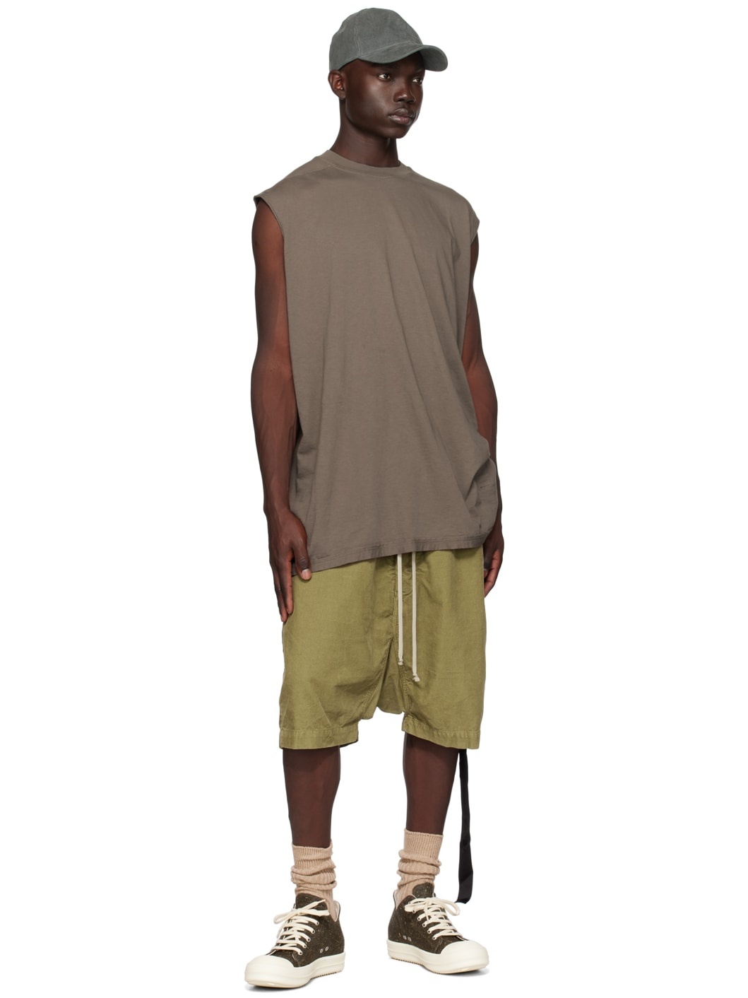 Khaki Pods Shorts - 4