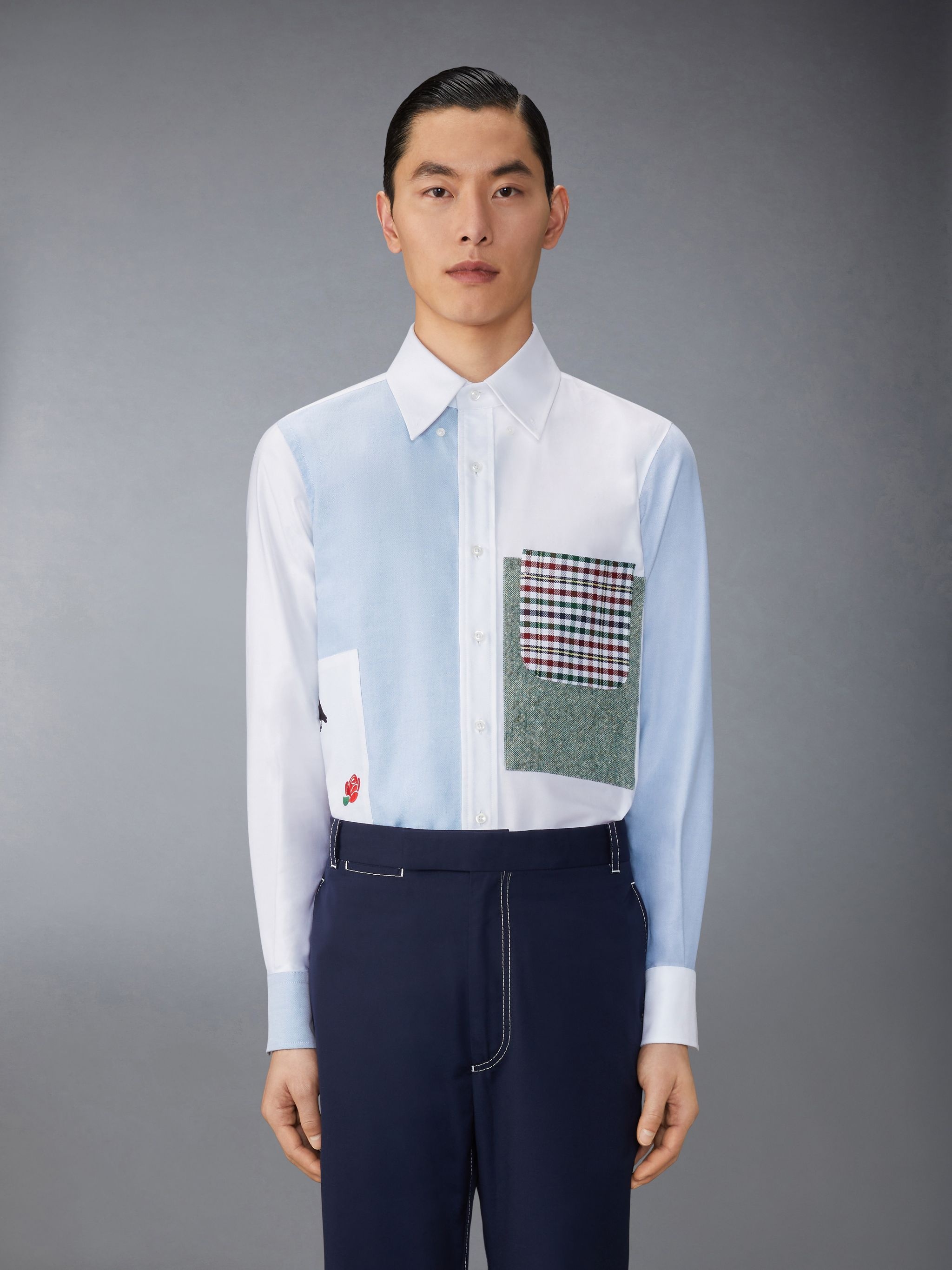 Oxford Rose and Raven Patch Shirt - 1