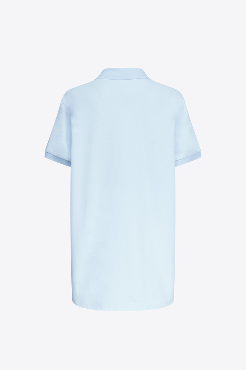 AREA CRYSTAL HEART CUTOUT POLO DRESS outlook