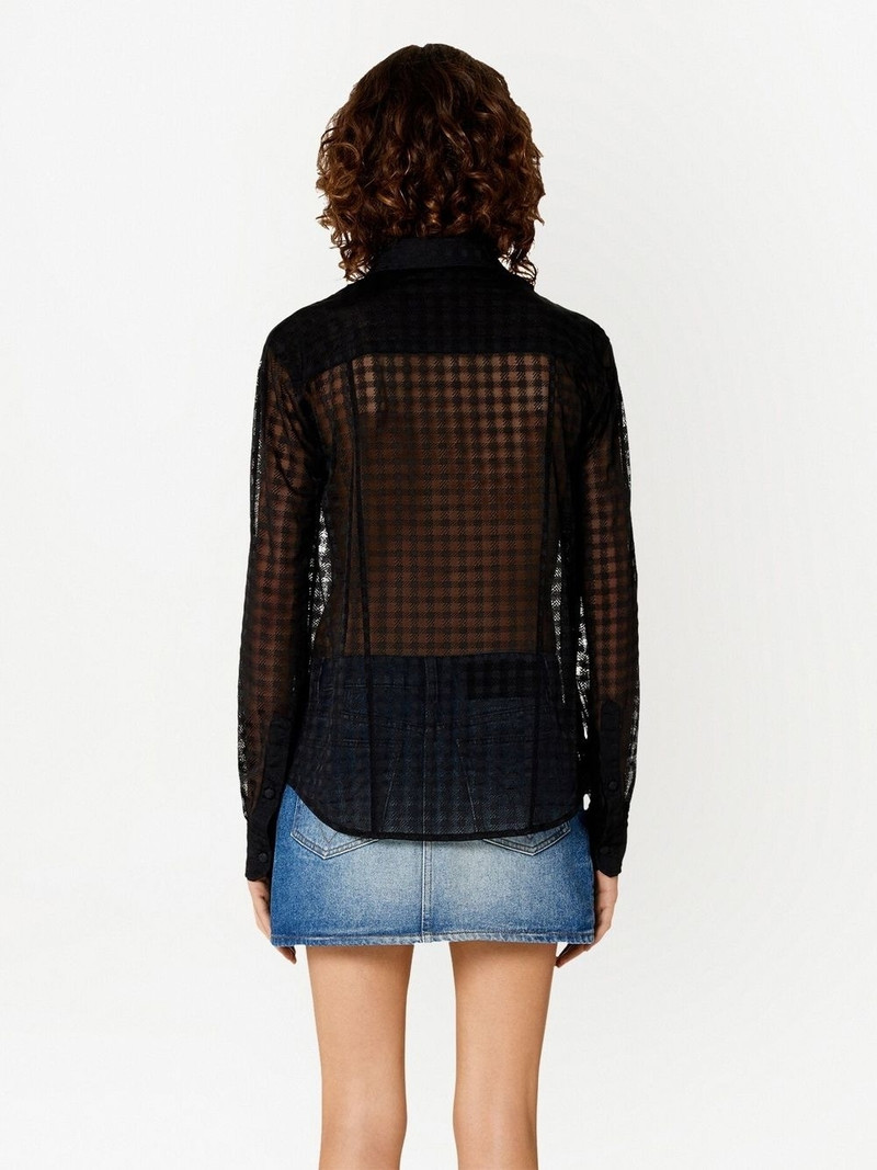 semi-sheer long-sleeve shirt 3