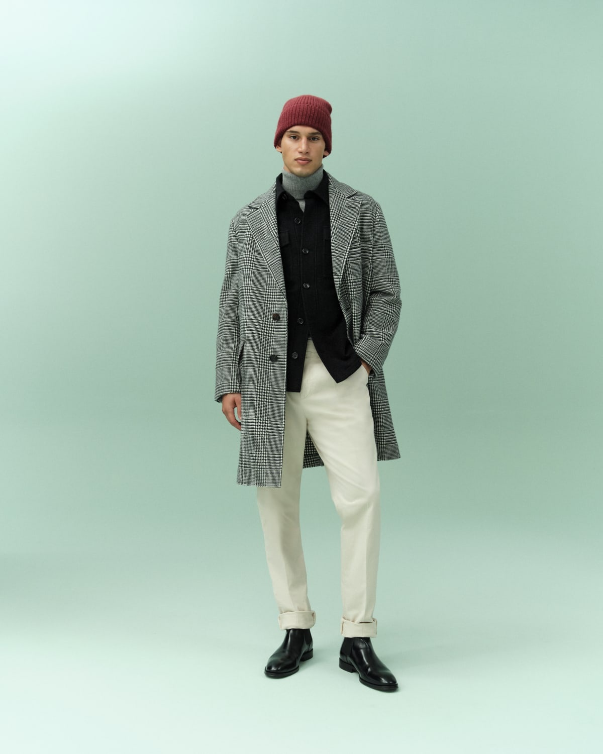 Men's Cashmere Turtleneck Sweater - 5