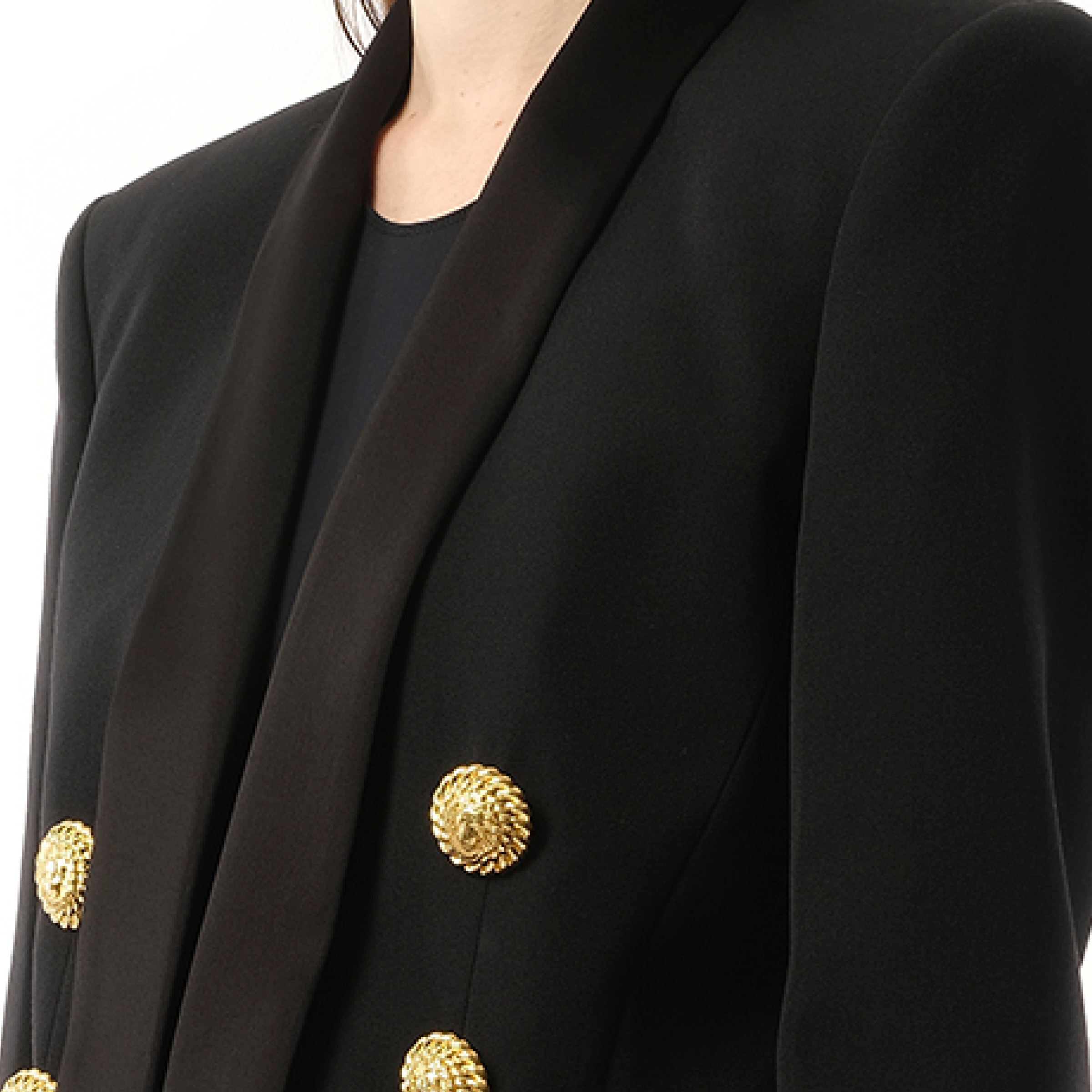6 BTN Satin GDP Jacket in Black - 3