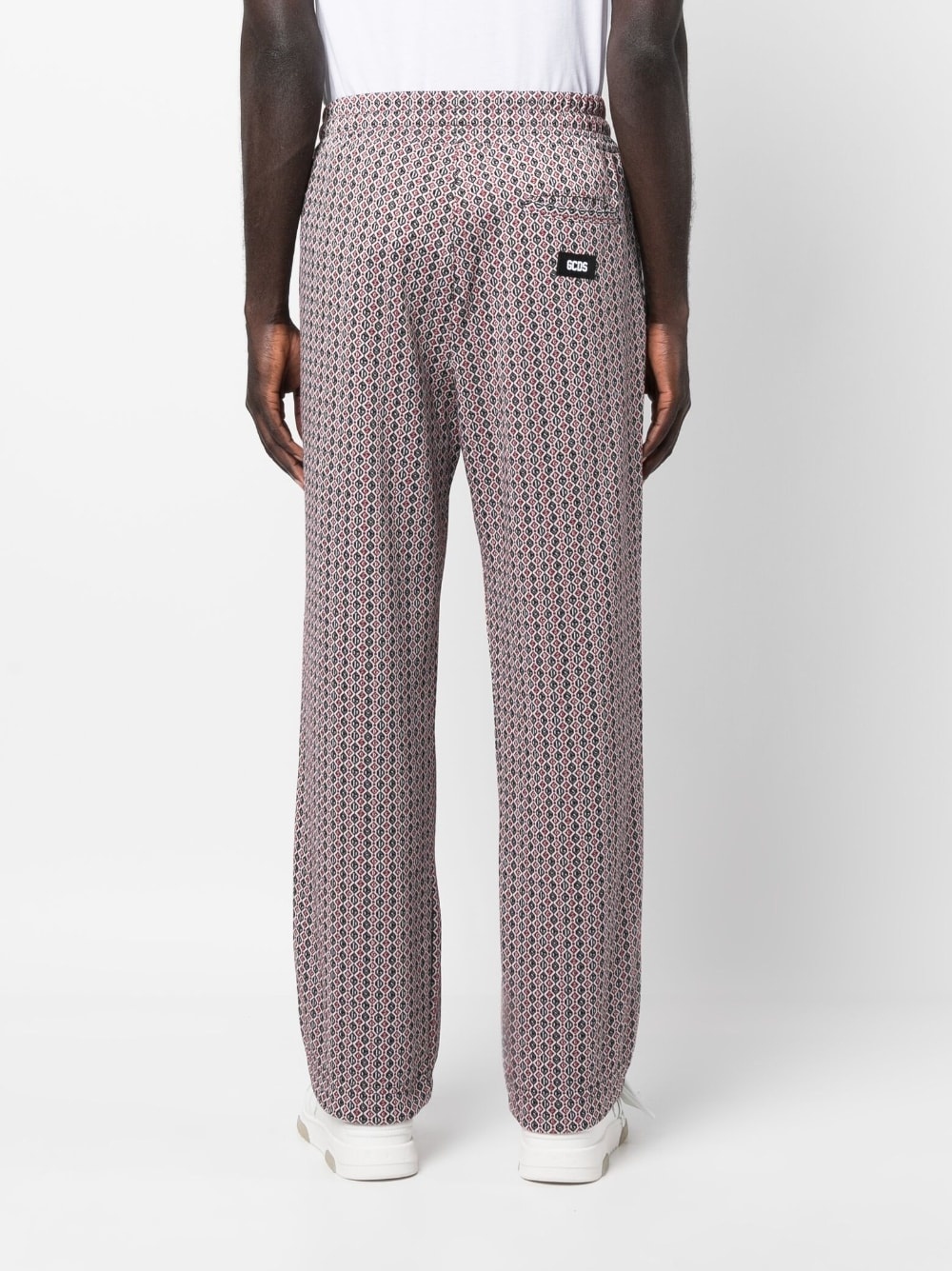 logo-jacquard track pants - 4