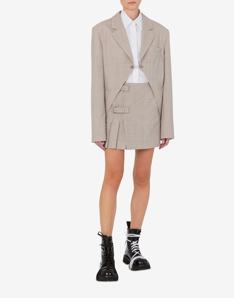 Moschino WOOL FLANNEL JACKET outlook