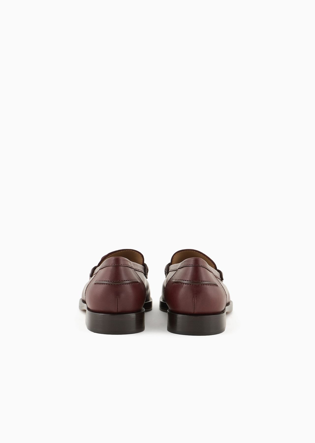 Polished leather loafers with stirrup - 4