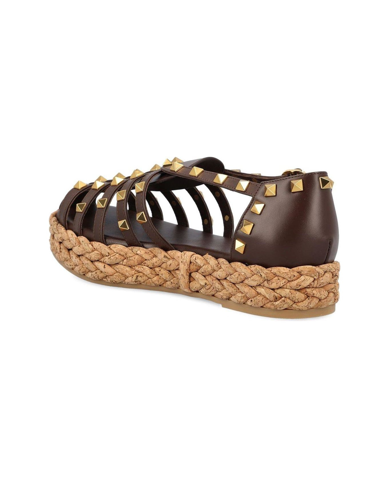 Garavani Rockstud Buckle Detailed Flat Shoes - 3