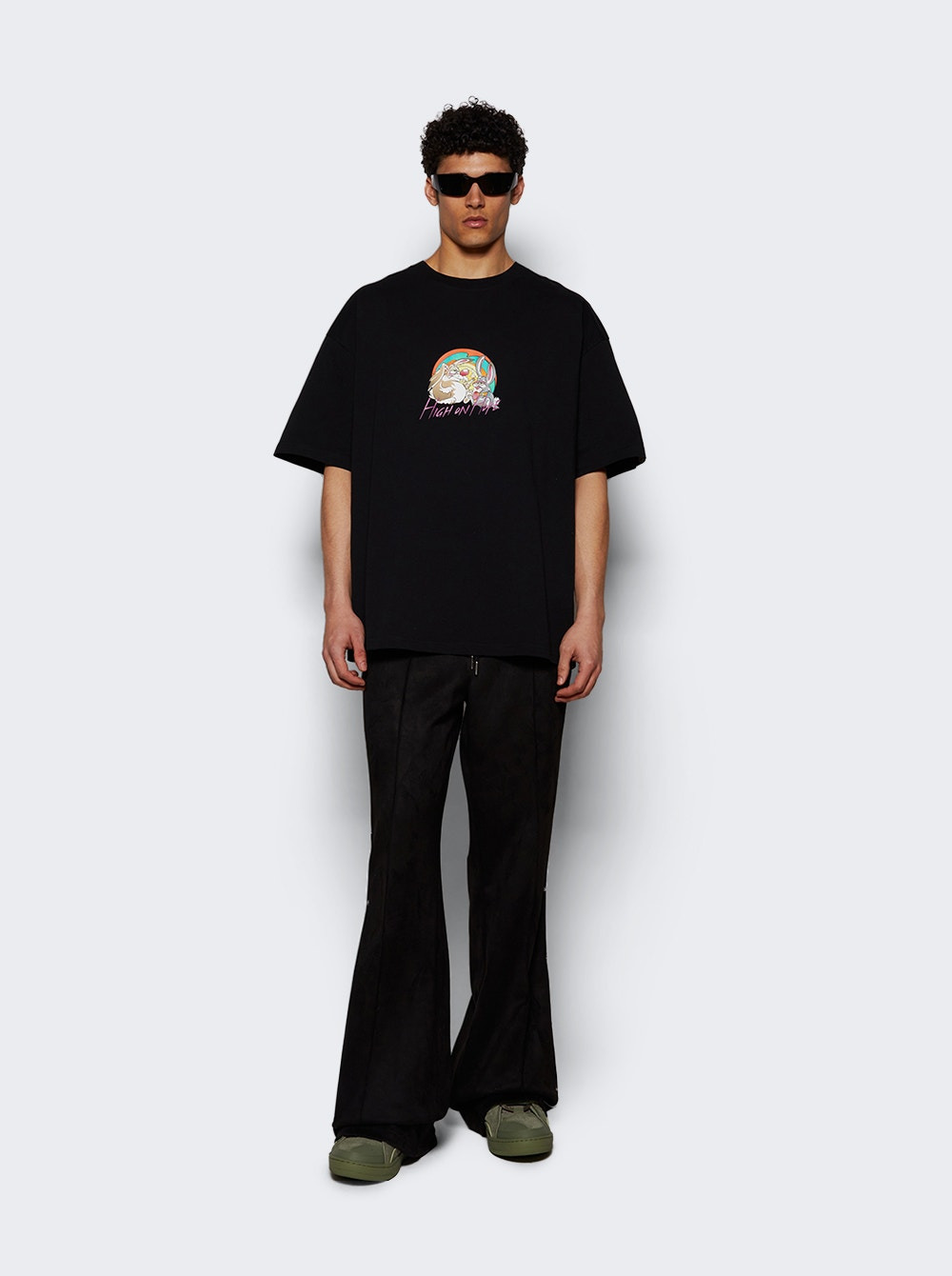 Short Sleeve Oversized Tee Black - 5