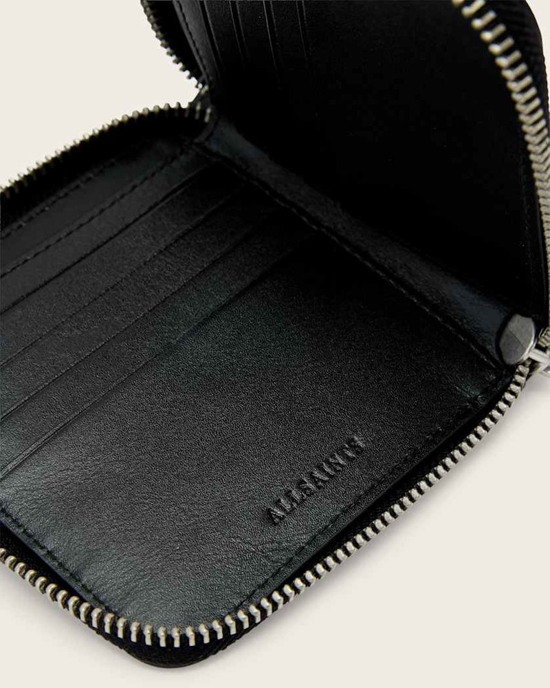 ALLSAINTS ARLO ZIP LEATHER WALLET outlook