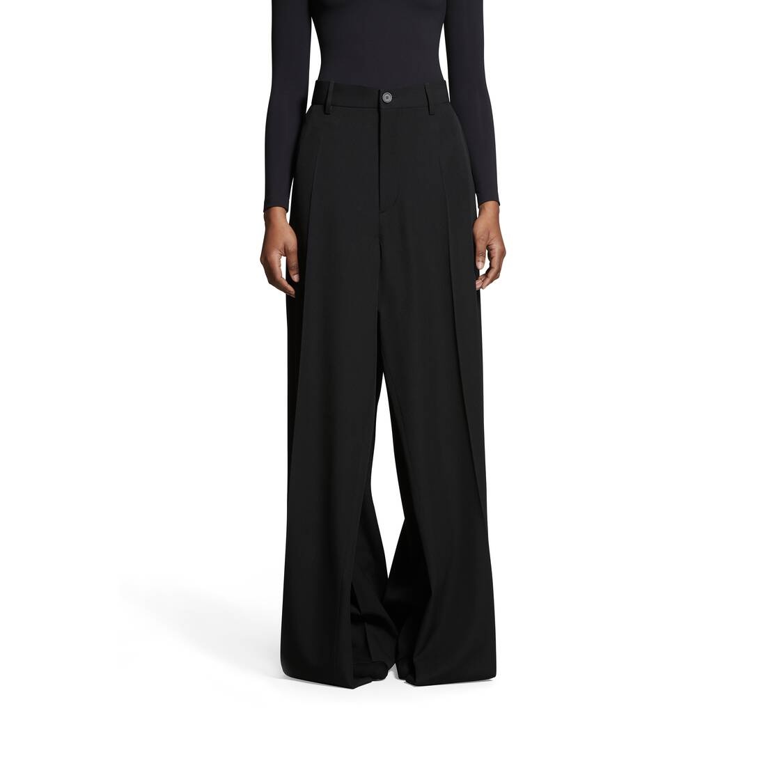 Double Front Pants in Black - 5