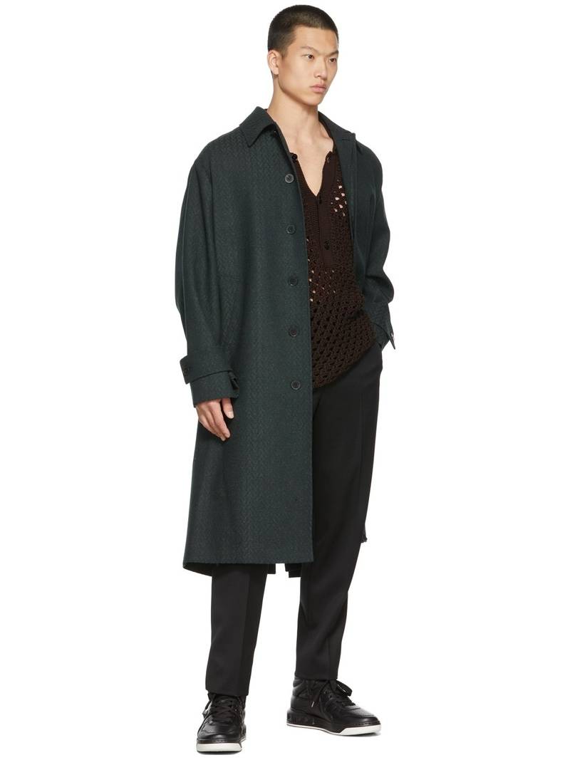 Valentino Black Monotone One Stud Mid-Top Sneakers outlook