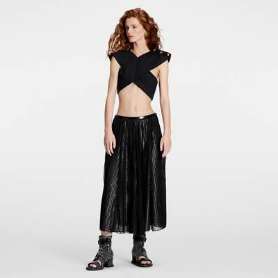 Louis Vuitton Draped Mirrorball Midi Skirt outlook