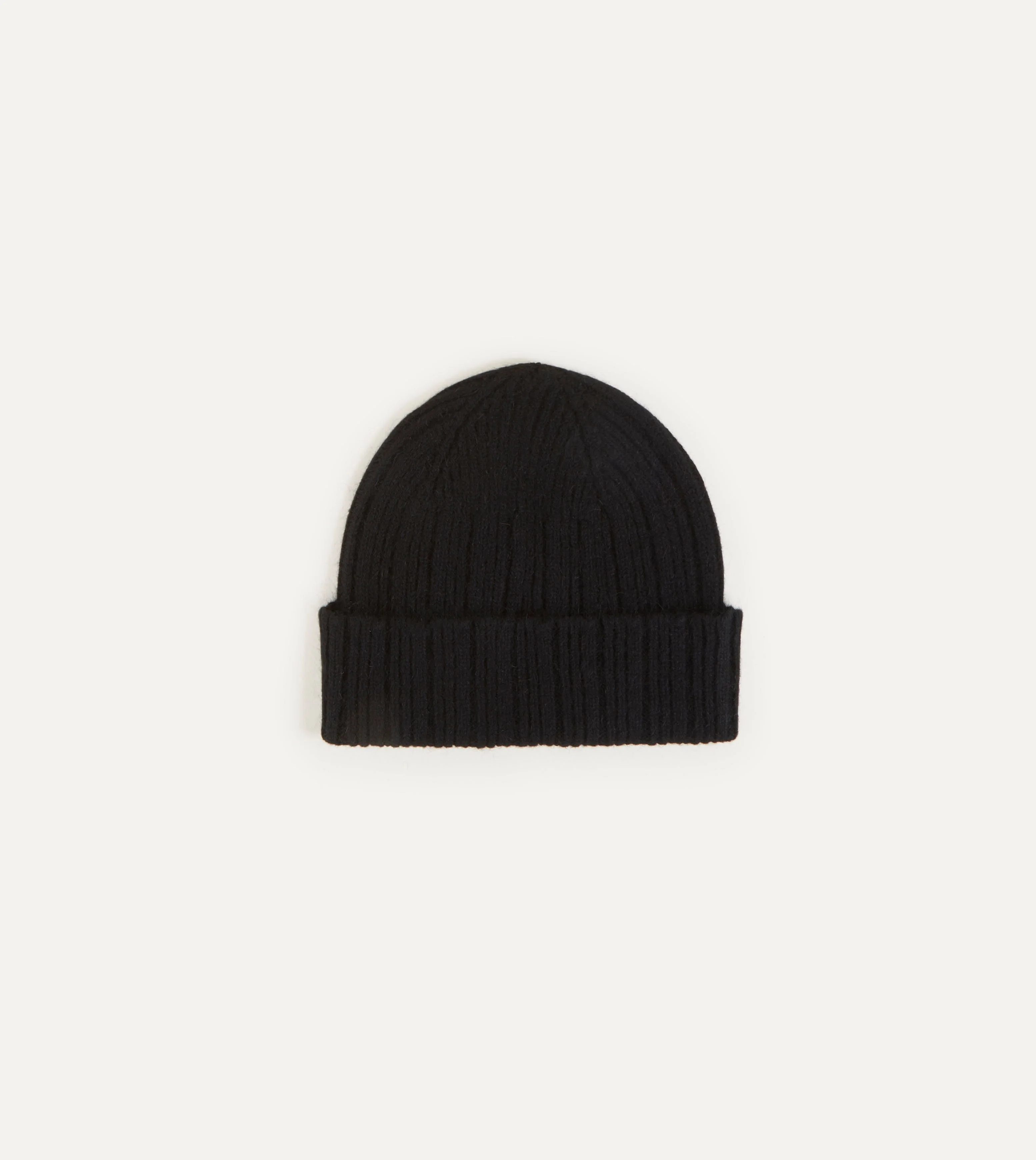 Black Geelongora Ribbed Knit Cap - 1