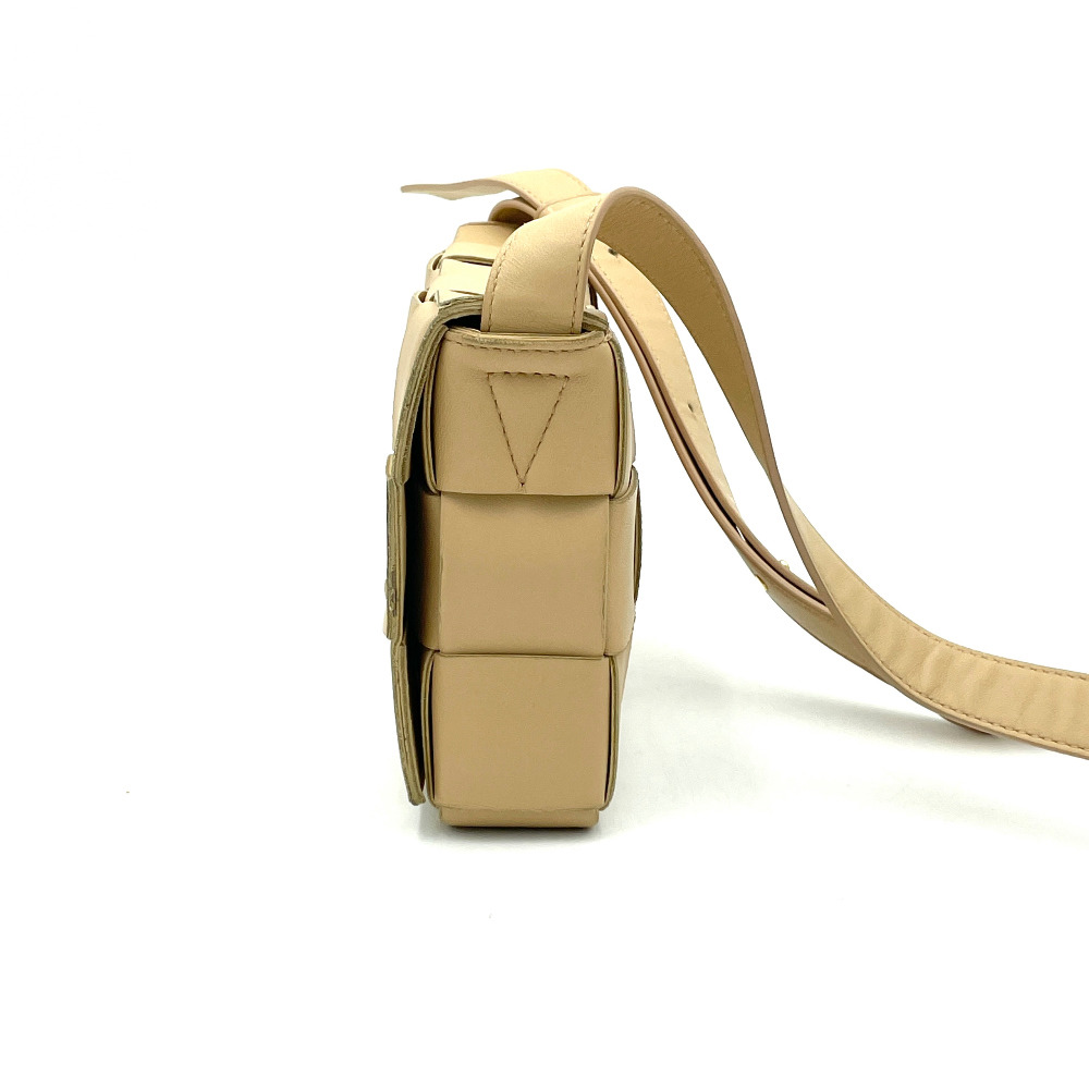 Bottega - Bottega Veneta Beige Cassette Crossbody Bag - 4