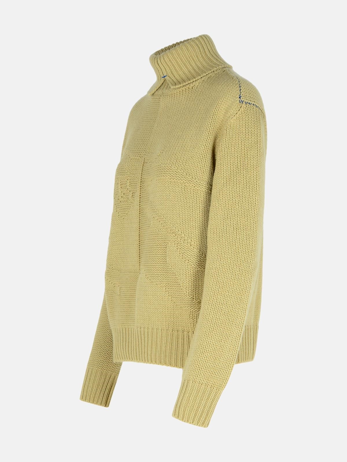 GREEN CASHMERE TURTLENECK SWEATER - 2