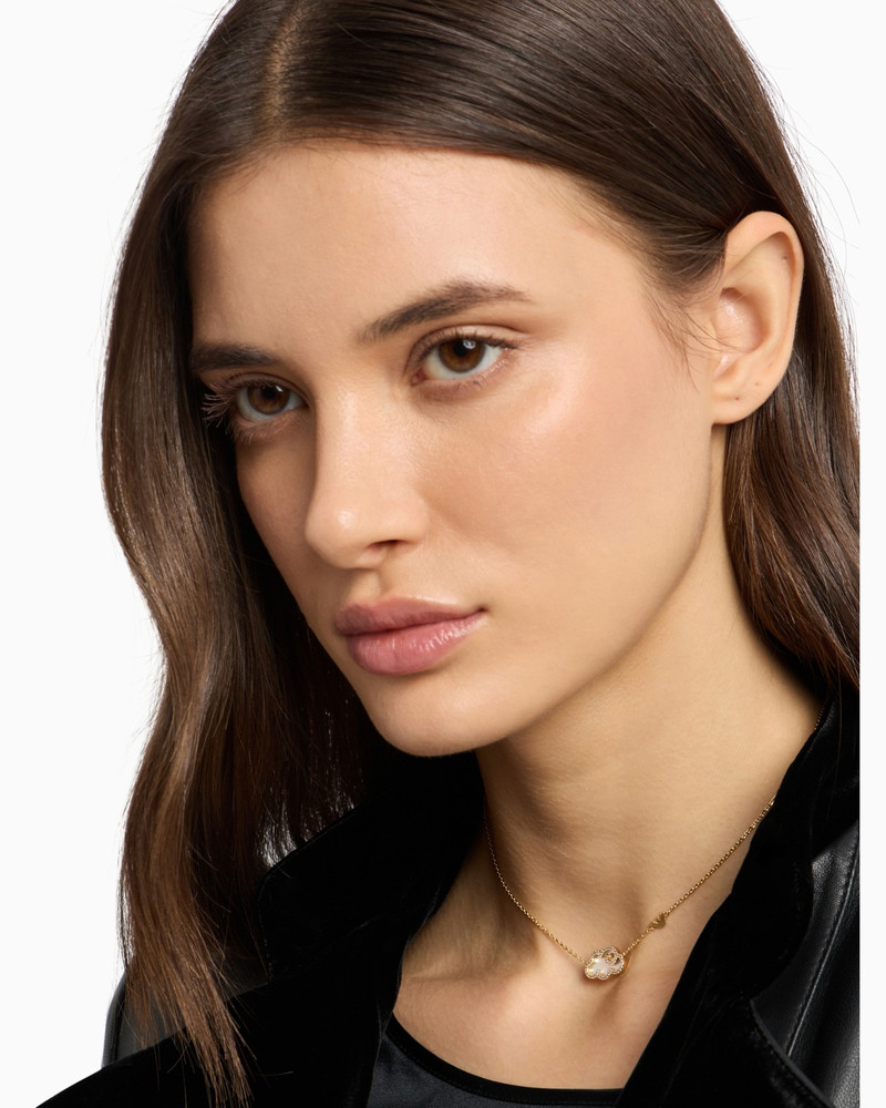 GOLD-TONE BRASS PENDANT NECKLACE 4