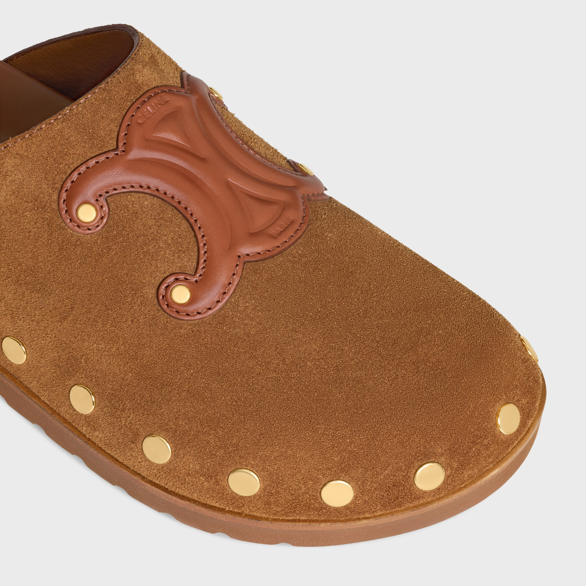 CELINE PITEA CLOG IN SUEDE CALFSKIN - 4
