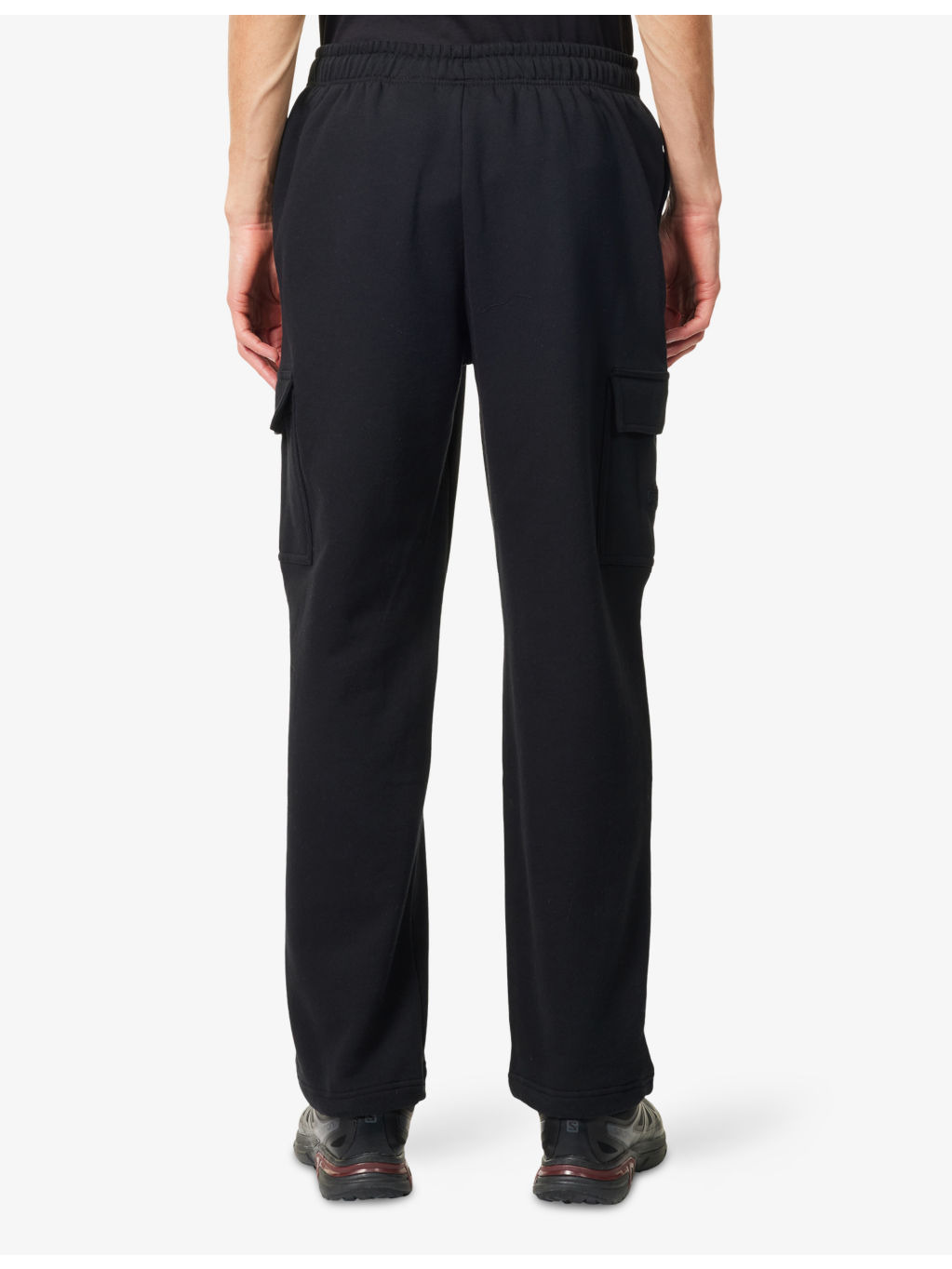 M Cargo Drawstring-Cuffs Cotton-Jersey Jogging Bottoms - 4