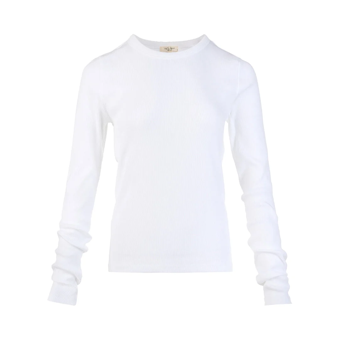 Essential Rib Long Sleeve Crew - 1