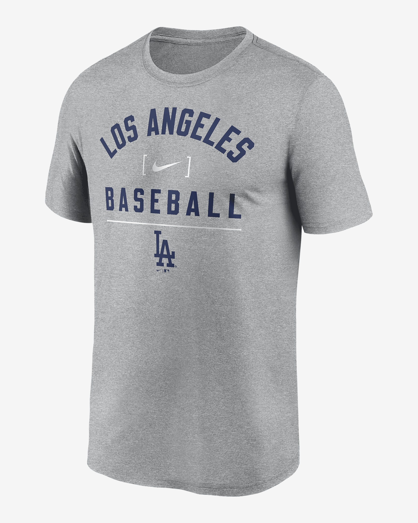 Los Angeles Dodgers Arch Baseball Stack Nike Men's Dri-FIT MLB T-Shirt - 1