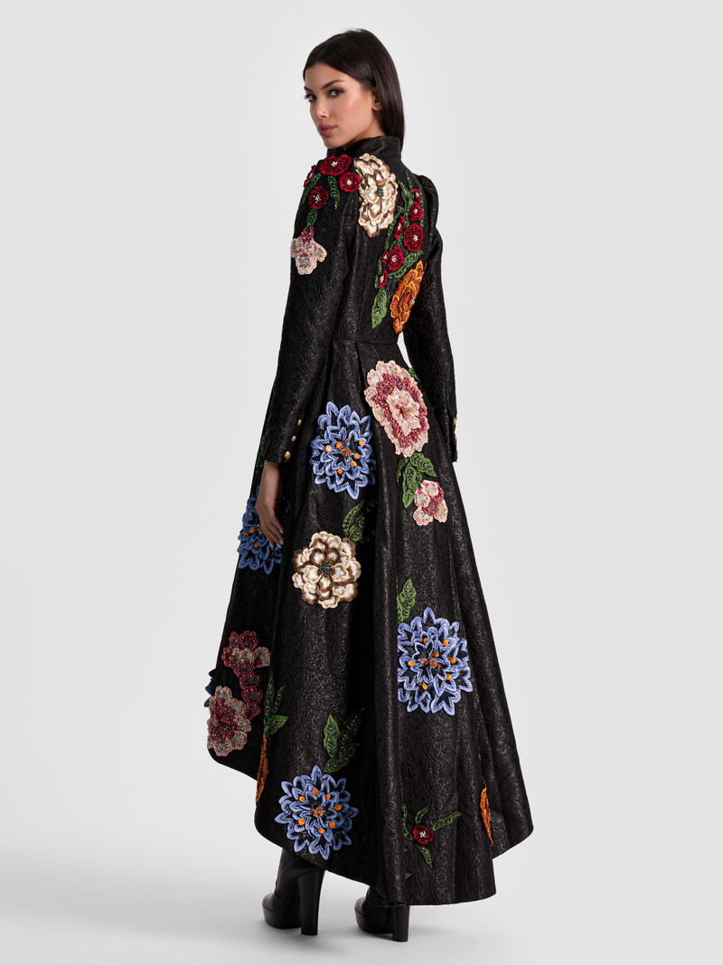 Alice + Olivia RENATA EMBELLISHED MAXI COAT outlook