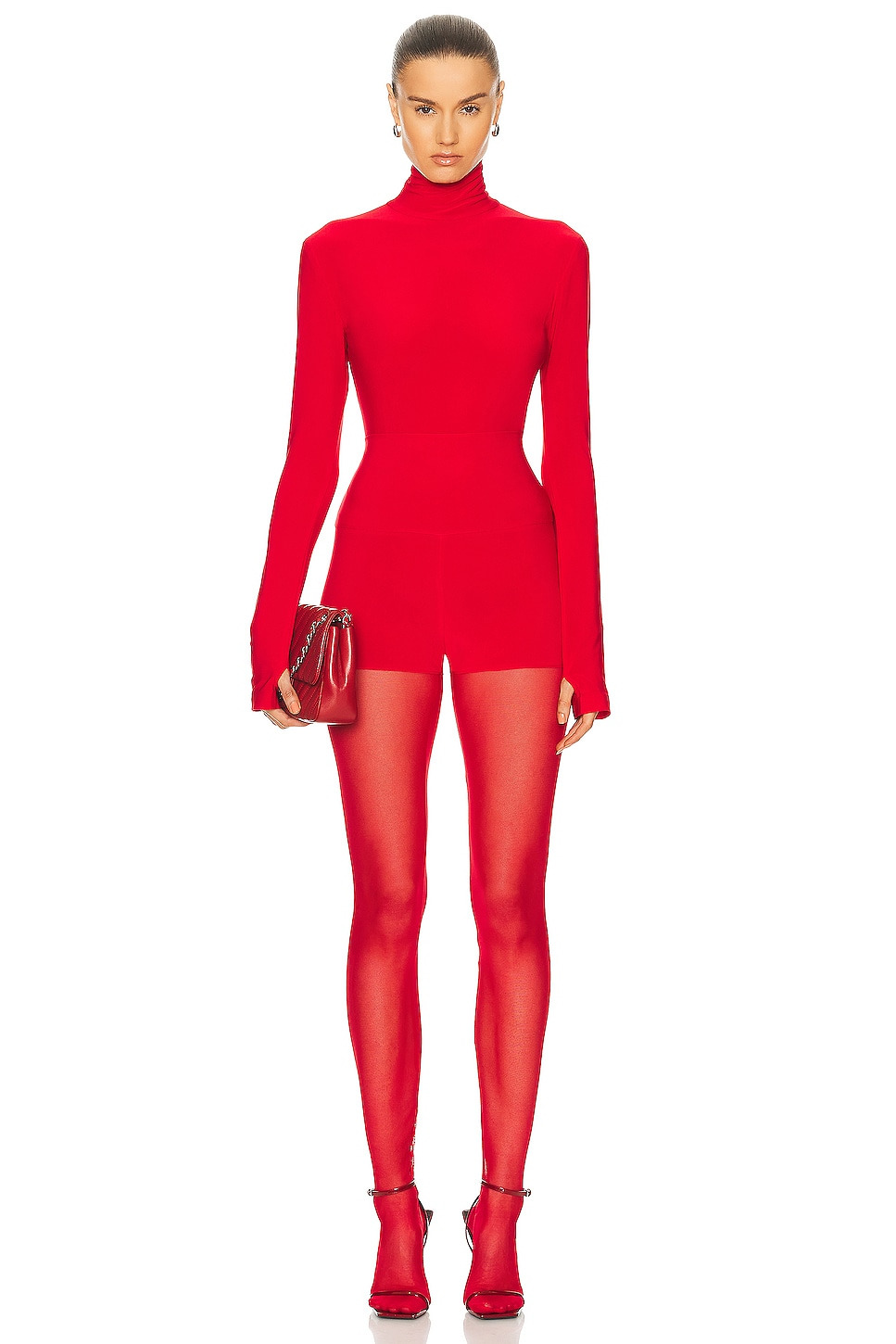 Slim Fit Long Sleeve Turtle Top - 4
