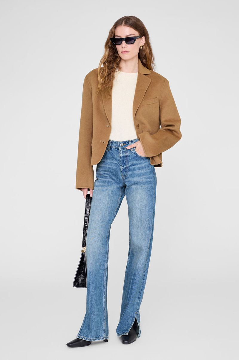 ANINE BING Etienne Blazer - Camel Cashmere Blend outlook