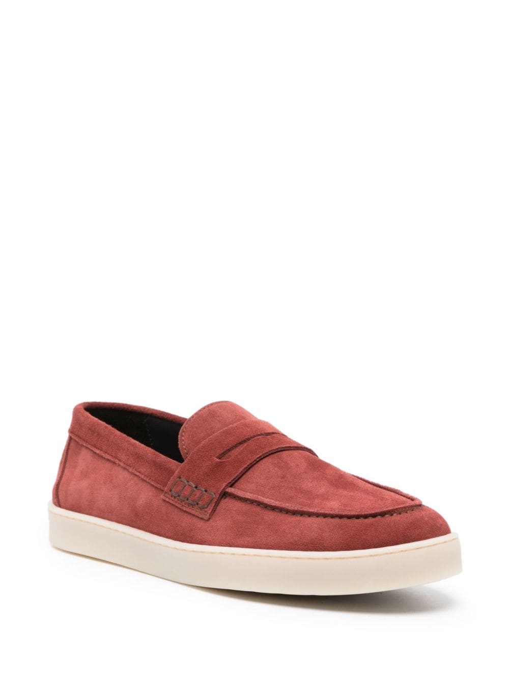 penny-slot suede loafers - 2