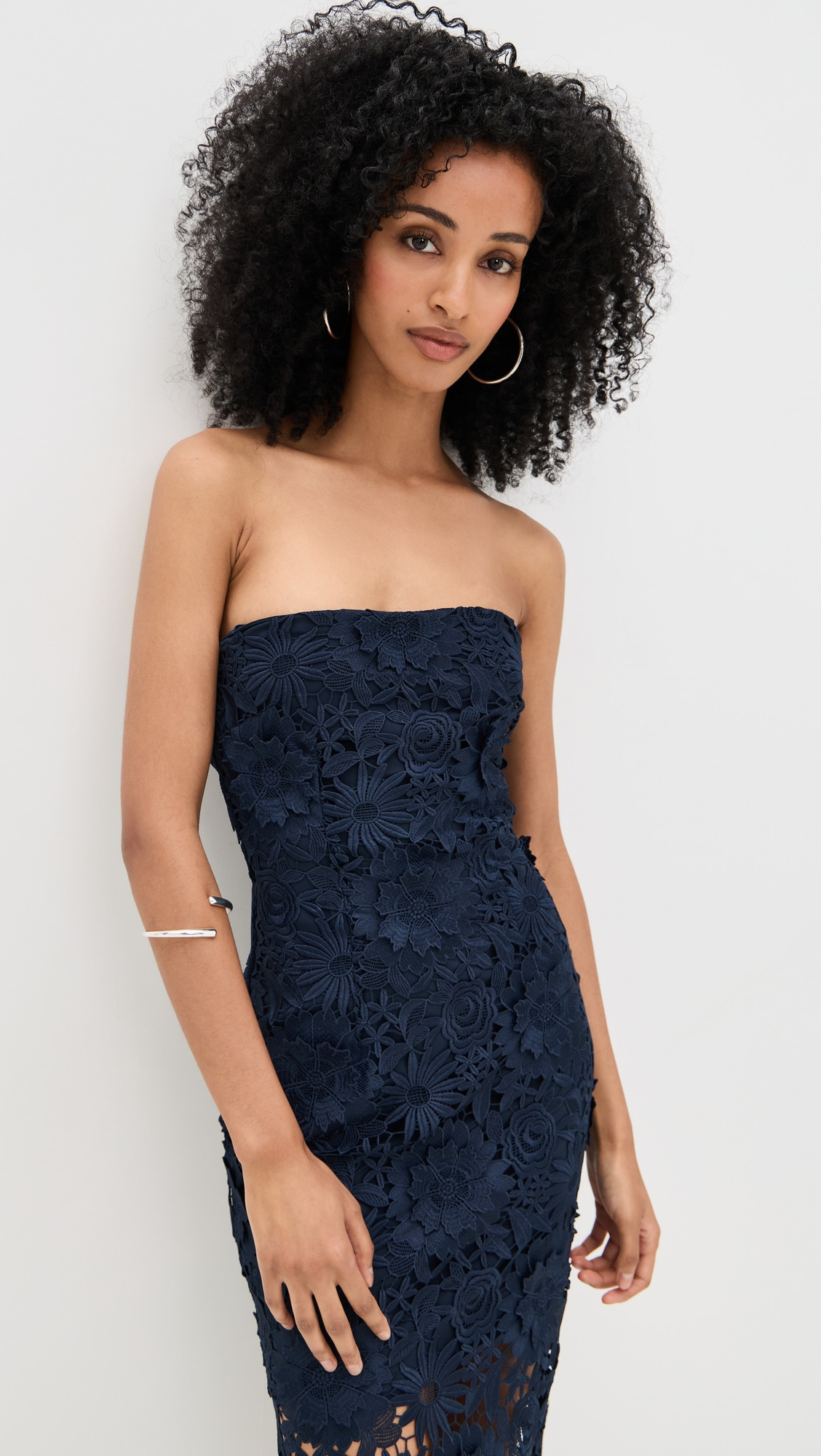 3D Lace Midi Dress - 2