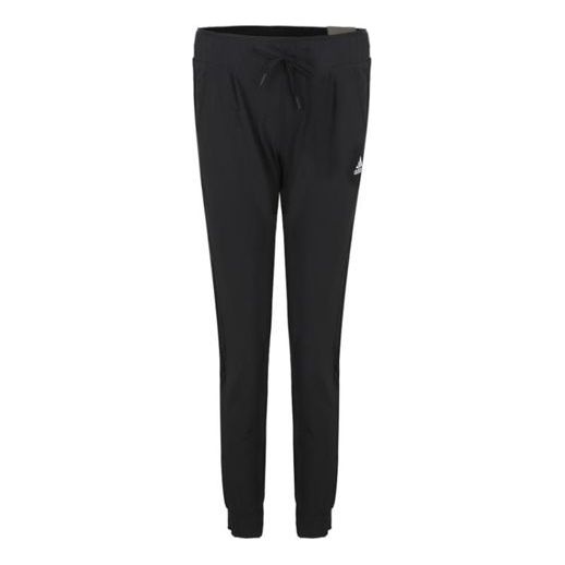 (WMNS) adidas Woven 3S Sweatpants Black DW5725 - 1