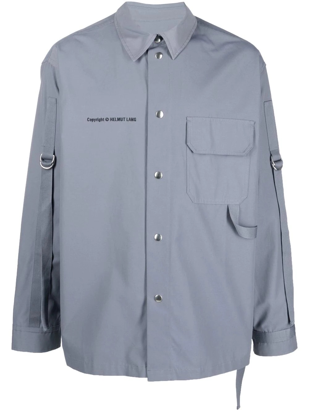 logo button-down shirt - 1