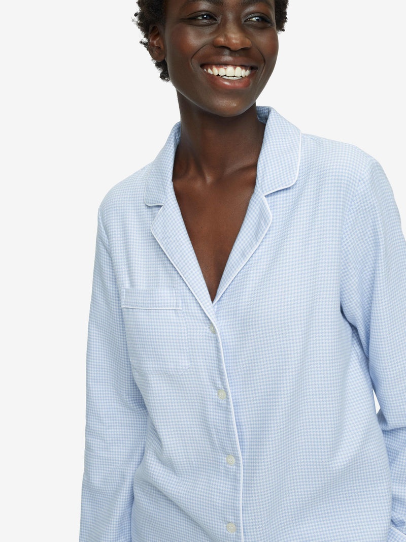 Women's Pyjamas Kelburn 23 Brushed Cotton Blue - 2