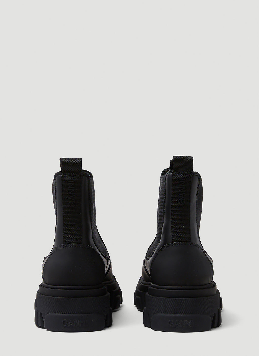 GANNI - Ganni Men Leather Chelsea Ankle Boots - 4