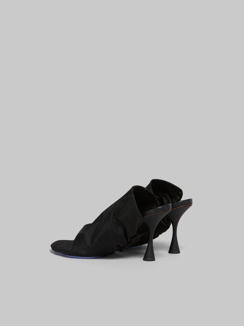 BLACK STRETCH-TULLE MOONLIGHT SANDAL - 3