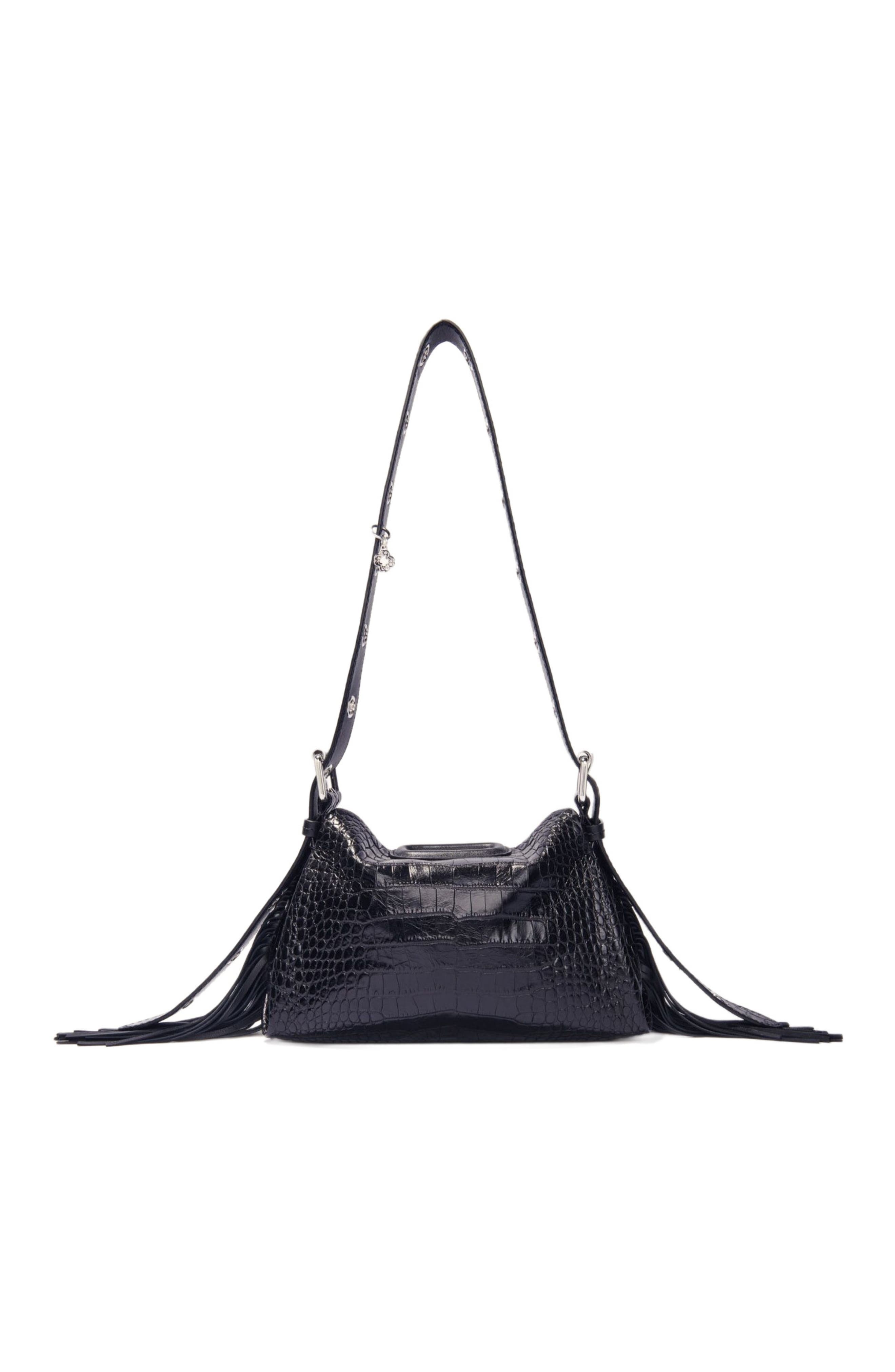maje Miss M Mini embossed leather bag in Black at Nordstrom - 2