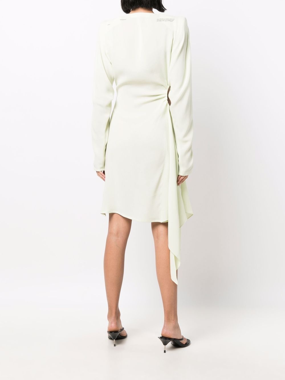 cut-out long-sleeve dress - 4